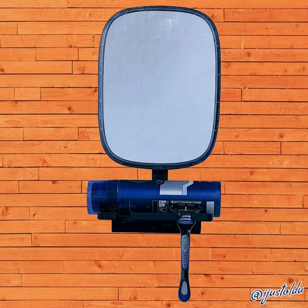TAILI Shower Mirror | Fogless, Easy Install, Rotatable 360°, Shelf & Squeegee